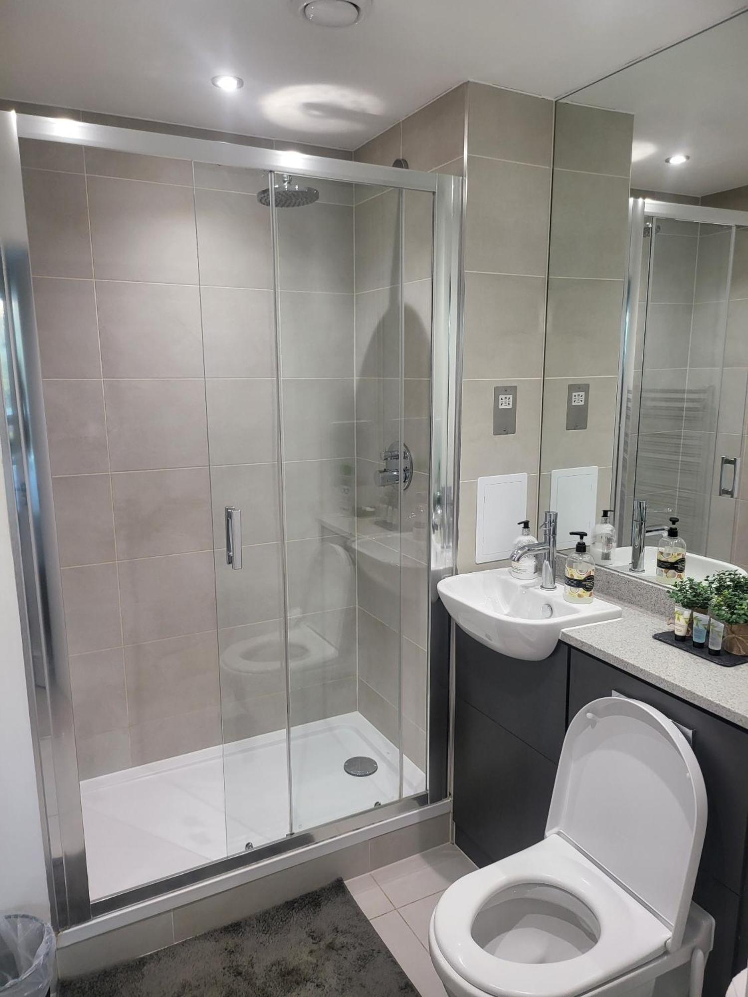 Kayz Lodge- Luxury Ensuite-Private & Shared Accommodation In A New House At The Olympic Village Overlooking Stratford Westfield And Tube Station ロンドン 部屋 写真